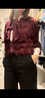 Lizzie - Burgundy Leopard Print